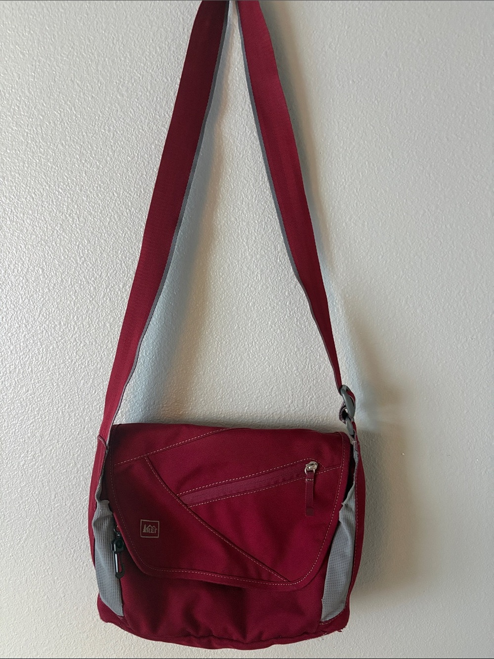 REI Red Crossbody Messenger Bag